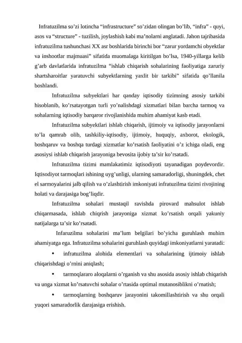 Infratuzilma va ildizlar 2