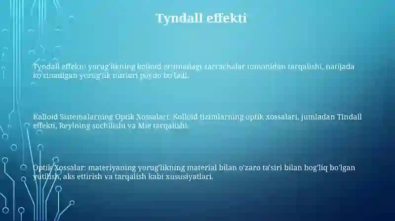 Kalloid Sistemalarning Optik Xossalari 2
