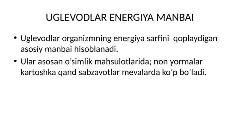 Uglevodlar 2