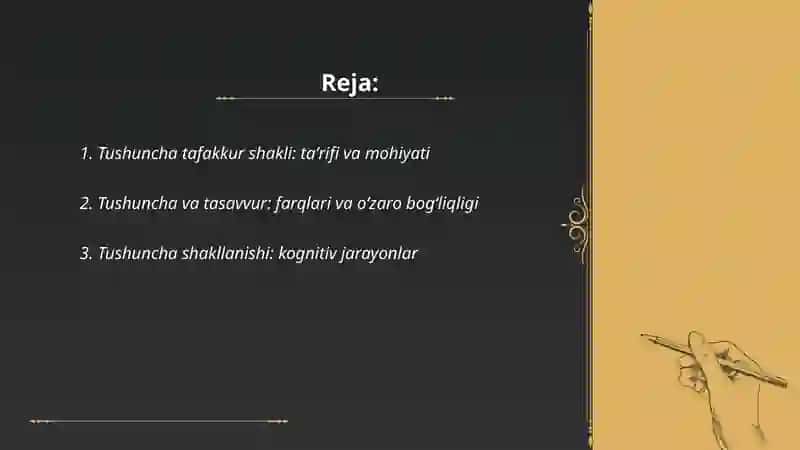 Tushuncha tafakkur shakli sifatida 2