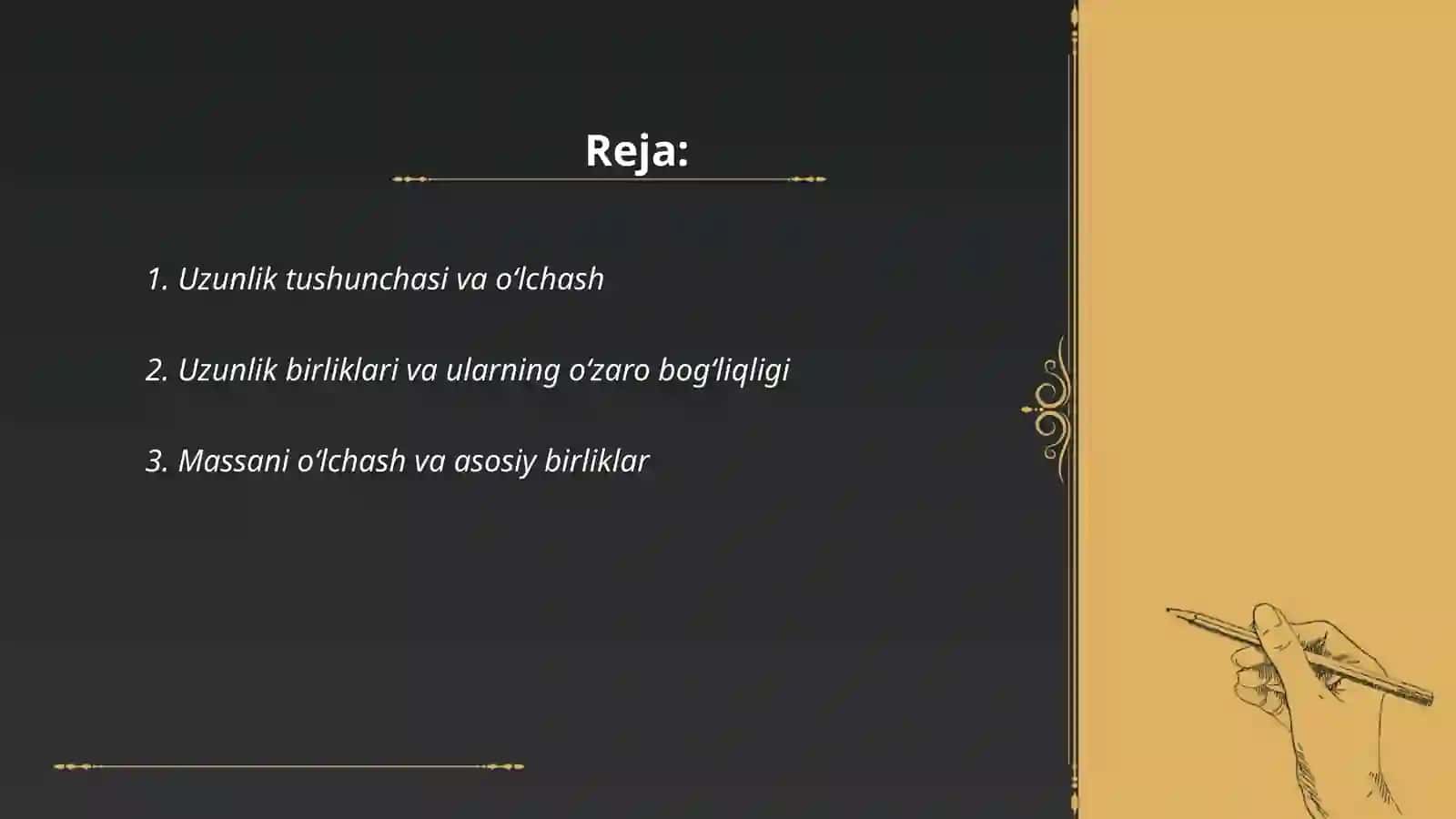 Asosiy miqdorlar 2