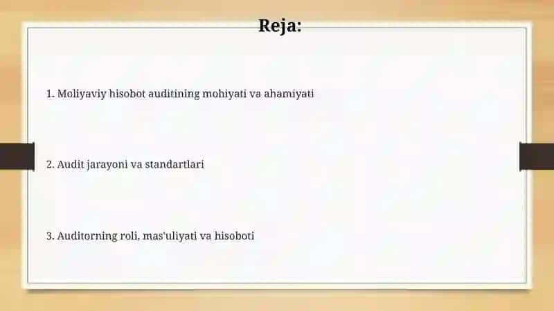 Moliyaviy hisobot auditining mohiyati va ahamiyati 2