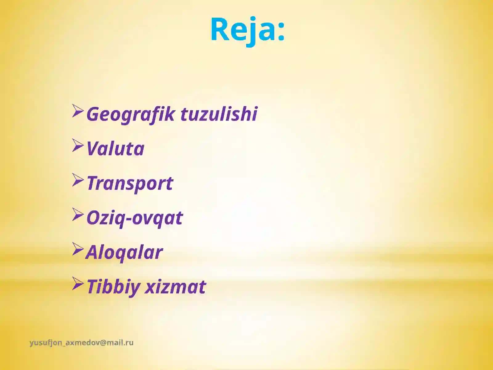 Geografik tuzulishi 2