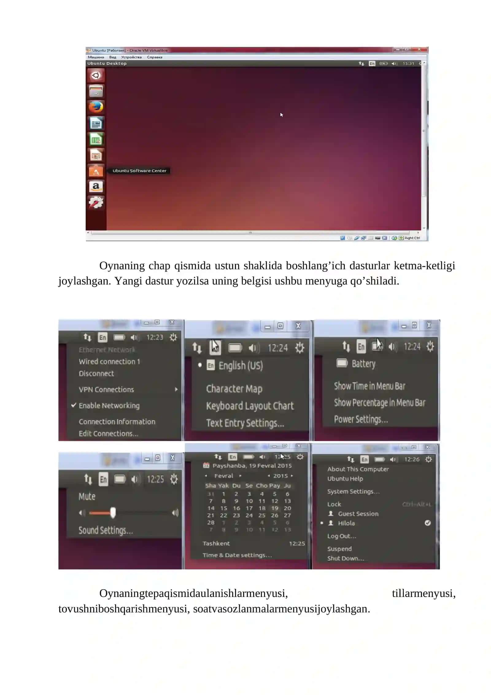Linux operatsion tizimida ishlash ko’nikmalarini hosil qilish 2