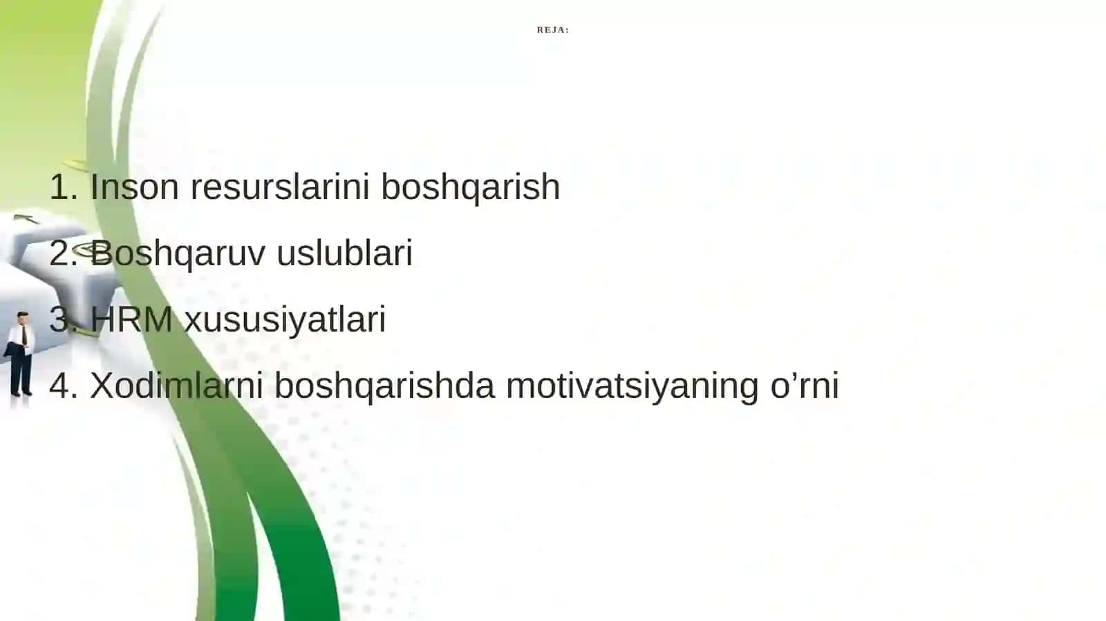 Biznes jarayonlarida inson resurslarini boshqarish 2