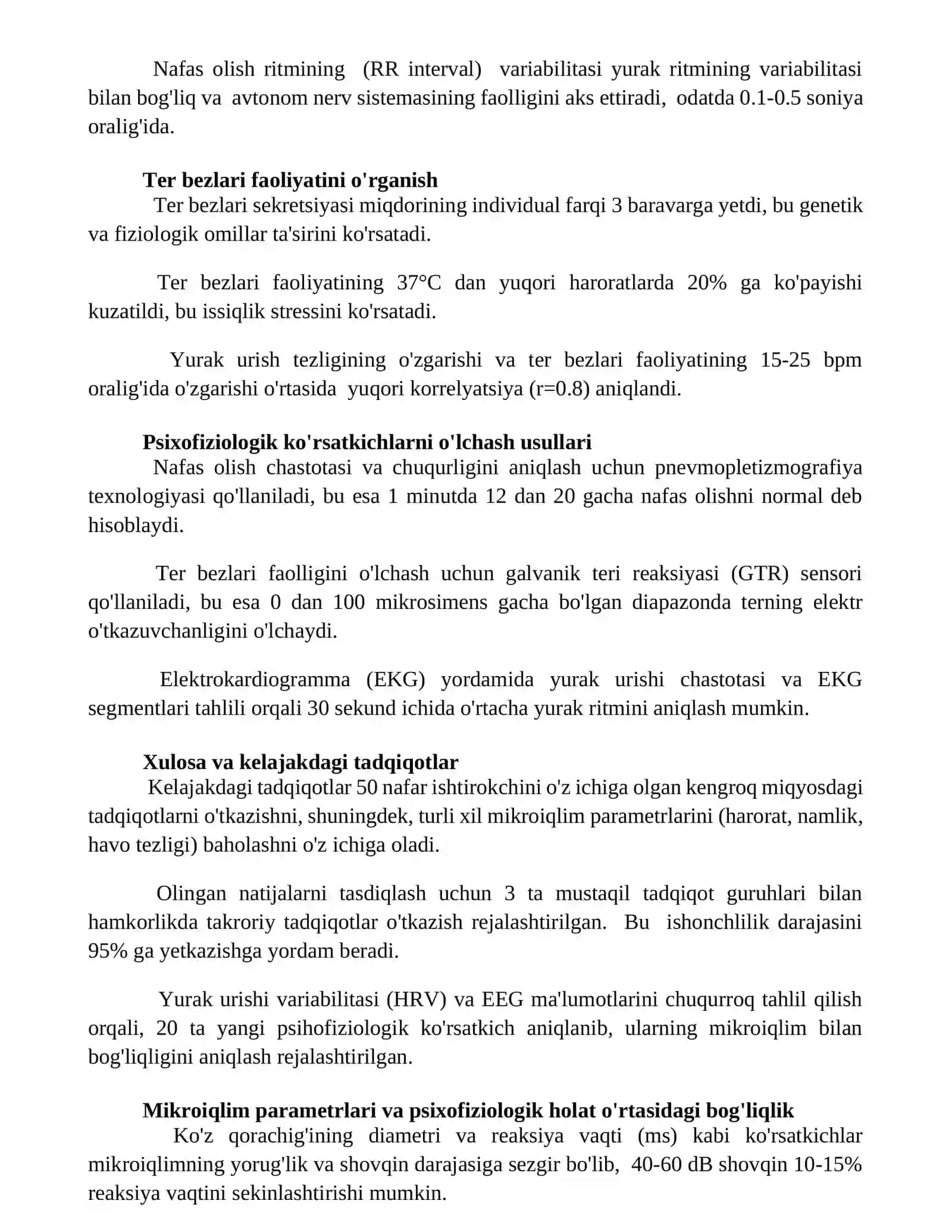 Mikroiqlim parametrlarini majmuaviy psixofiziologik baholash 2