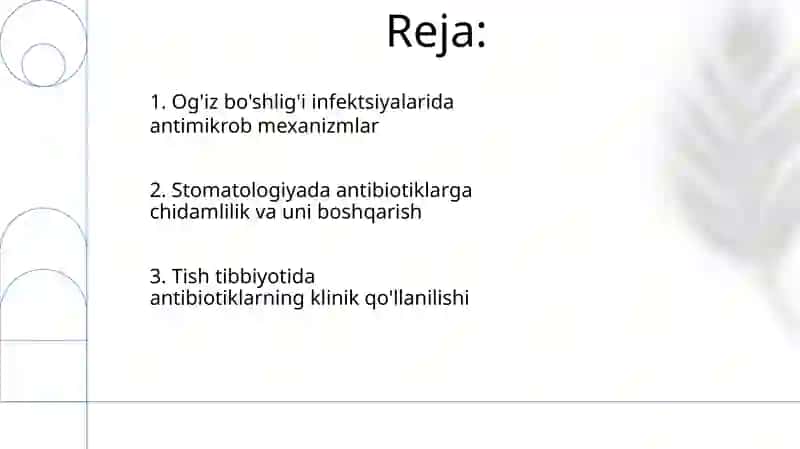 Abtibiotiklar stomatalogiyada qollanilishi 2