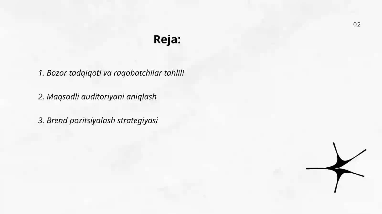 Bozor tadqiqoti va raqobatchilar tahlili 2