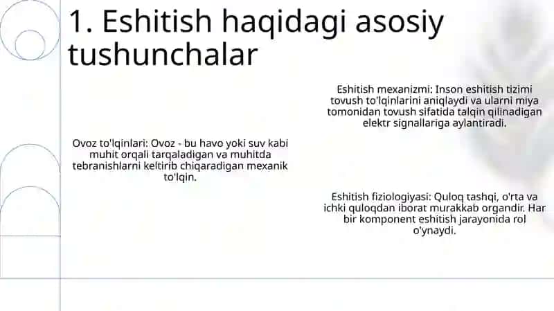 Eshitish Biofizikasi Elementlari 2