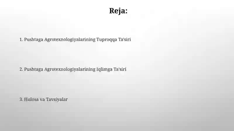 Pushtaga Agrotexnologiyalari 2