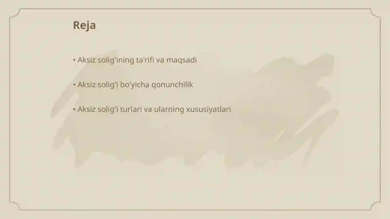 Aksiz solig'i va uning xususiyatlari 2