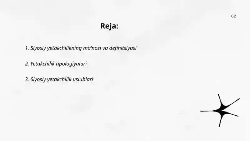 Siyosiy yetakchilik tipologiyasi 2