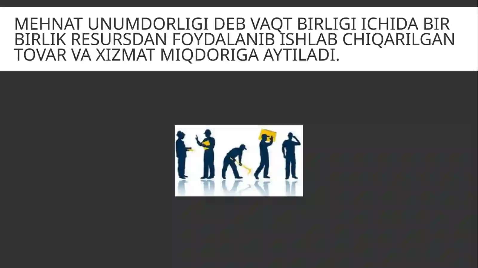 MEHNAT TAQSIMOTI VA IXTISOSLASHUV 2