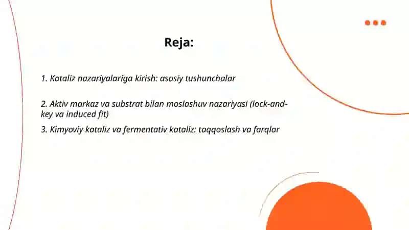 Kataliz nazariyalari.Fermentativ kataliz 2