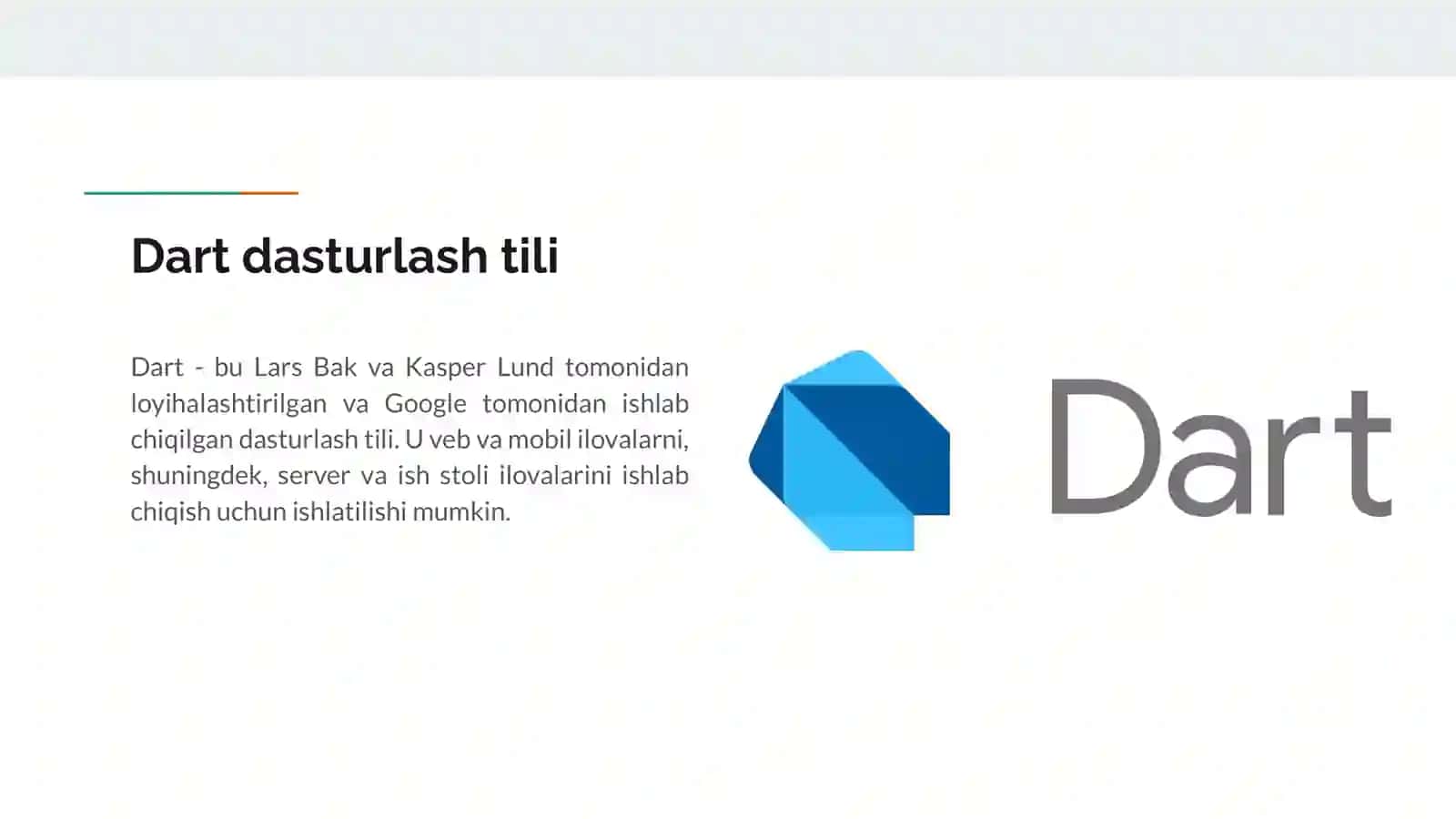 MOBIL ILOVALARNI ISHLAB CHIQISH 2