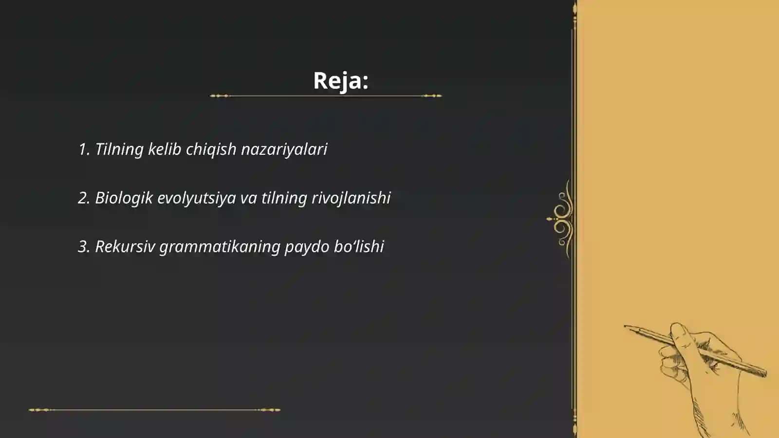 Tilning paydo boʻlish haqidagi farazlari 2