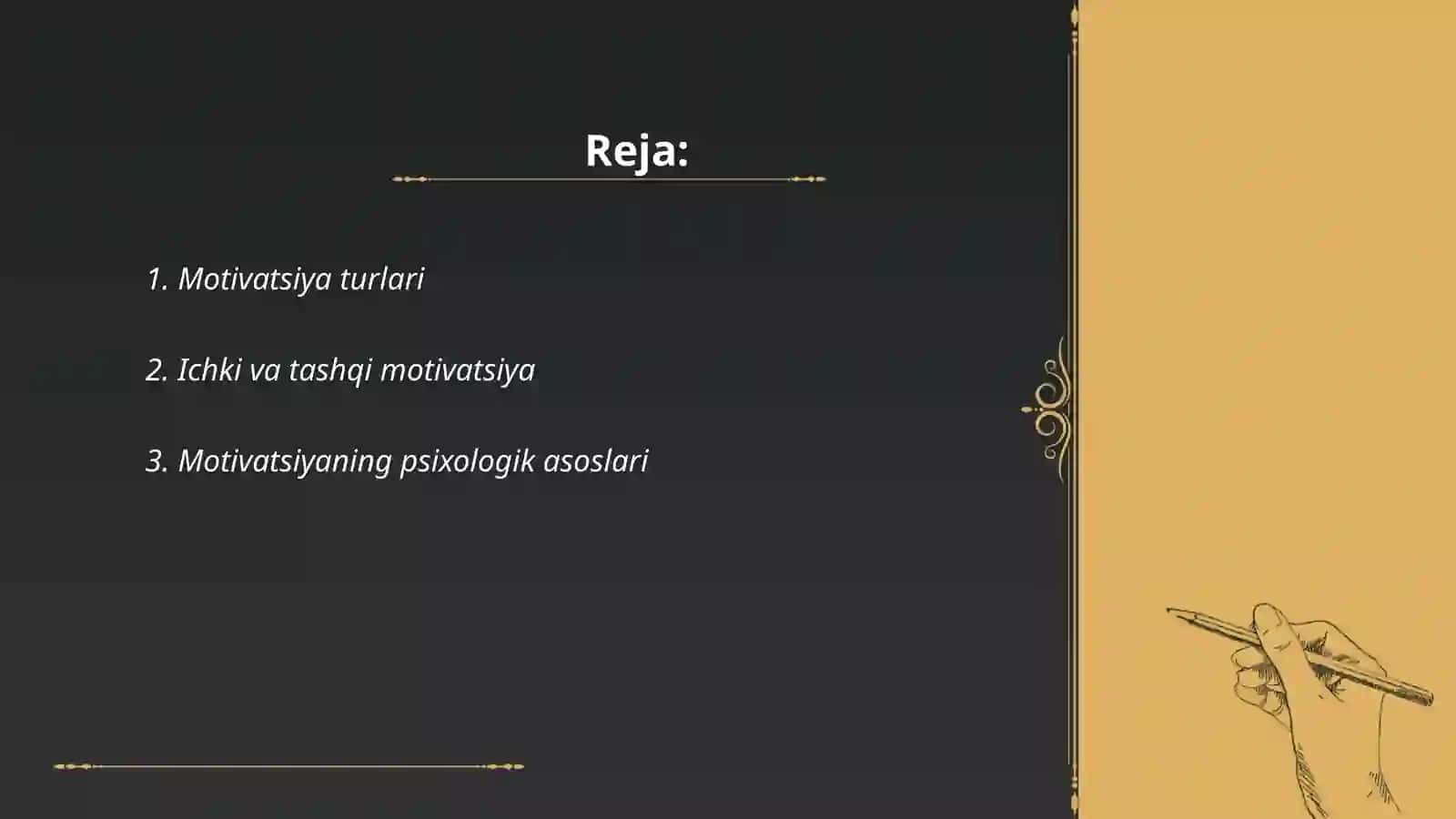 Motivatsiya va faoliyat samaradorligi 2