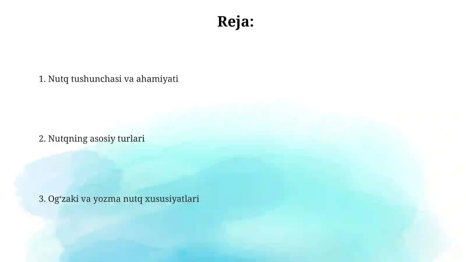 Nutqning turlari 2