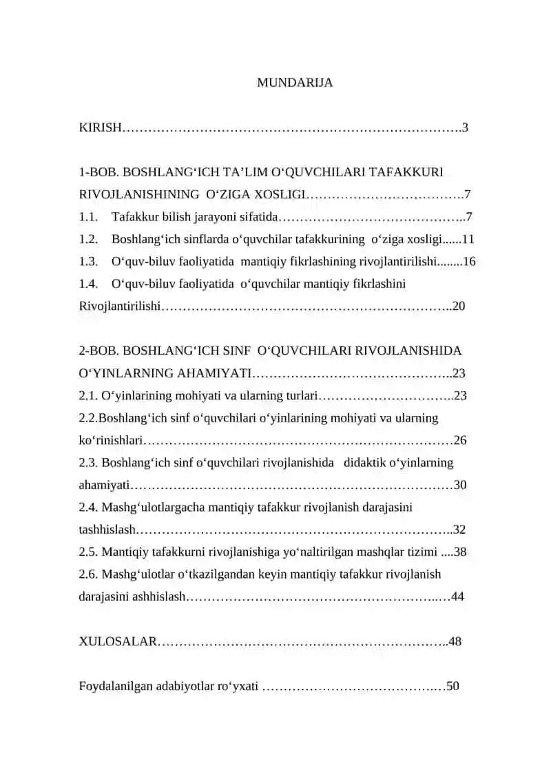 Boshlang’ich sinf o’quvchilarini didaktik o‘yinlar orqali mantiqiy fikrlashga o‘rgatish metodikasi 2