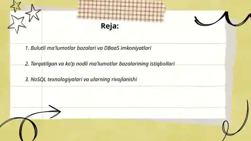 Bulutli ma'lumotlar bazalari va DBaaS imkoniyatlari 2