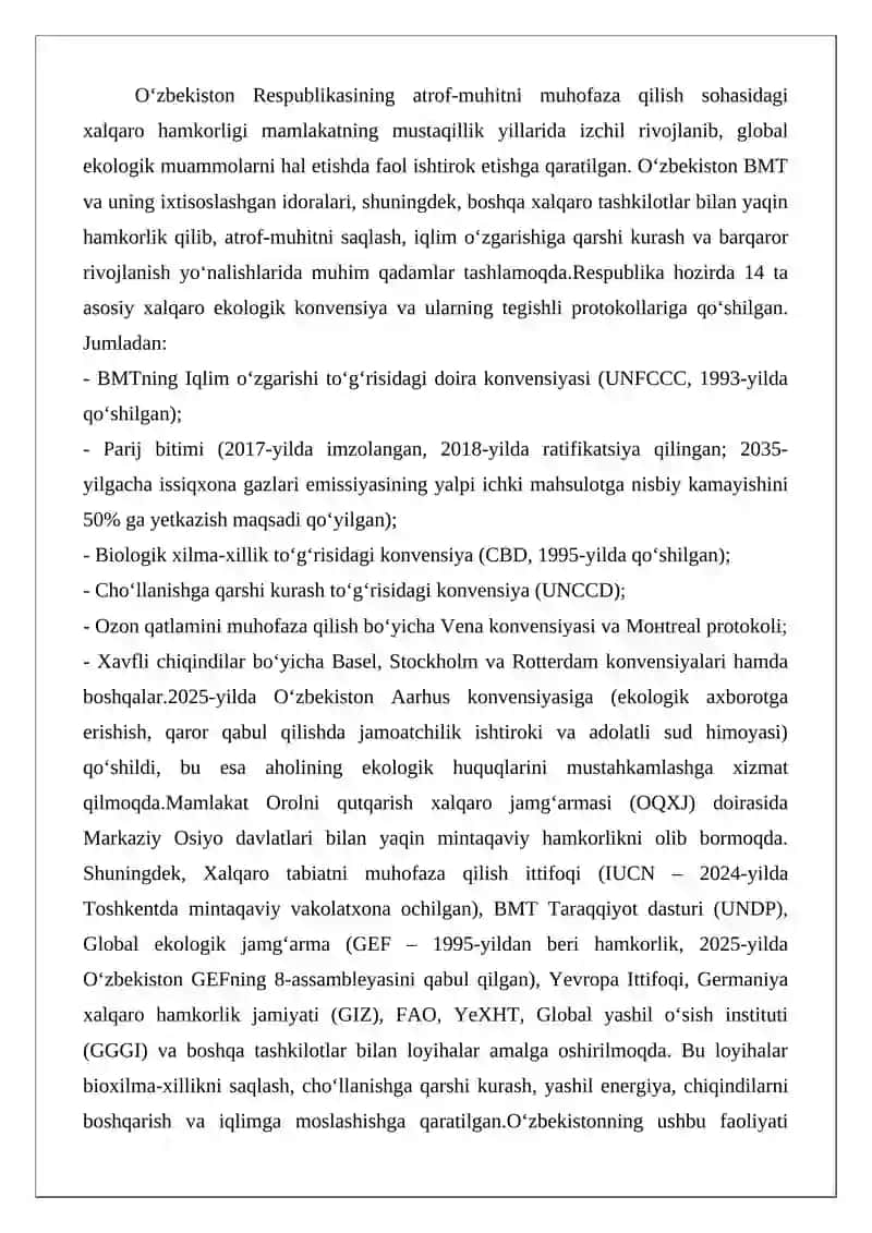 Xalqaro hamkorlik 2