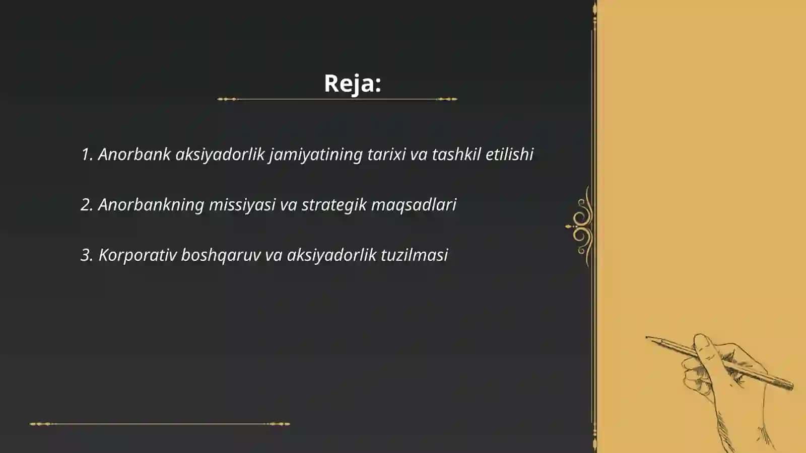 Anorbank aksiyadorlik jamiyati haqida 2