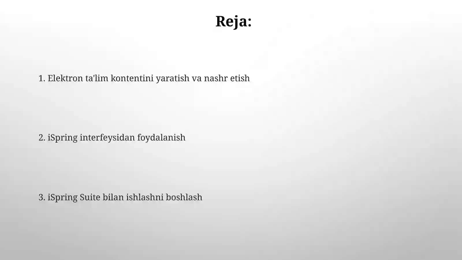 Ispring dasturini o‘rnatish va interfeysi, menyulari 2