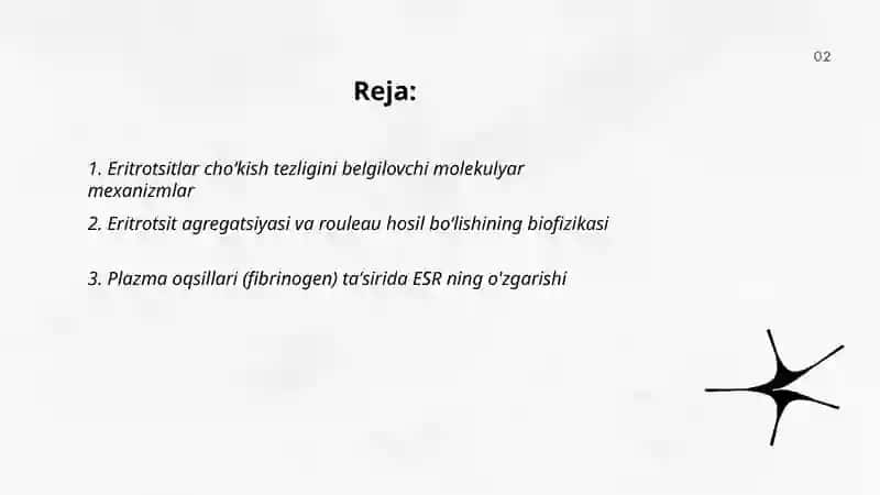 Eritrotsitlar choʻkish tezligi 2