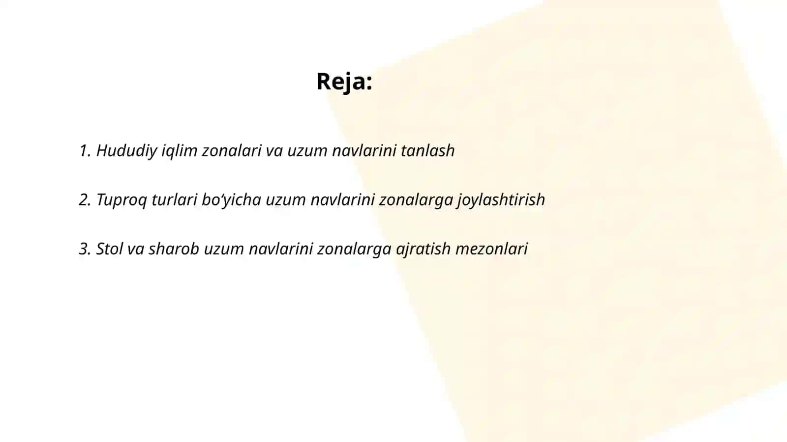Uzum navlarini zonalarga boyicha joylashtirish 2