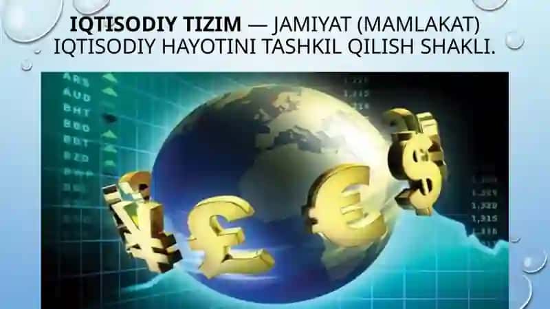 IQTISODIY TIZIMLAR 2