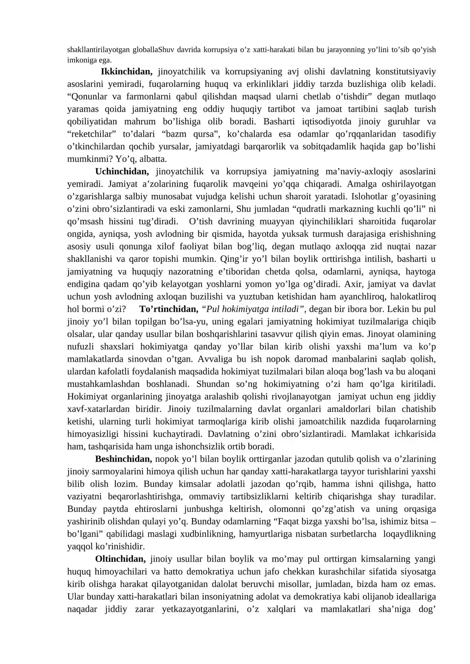 Korrupsiyaga qarshi kurash mexanizmlari 2