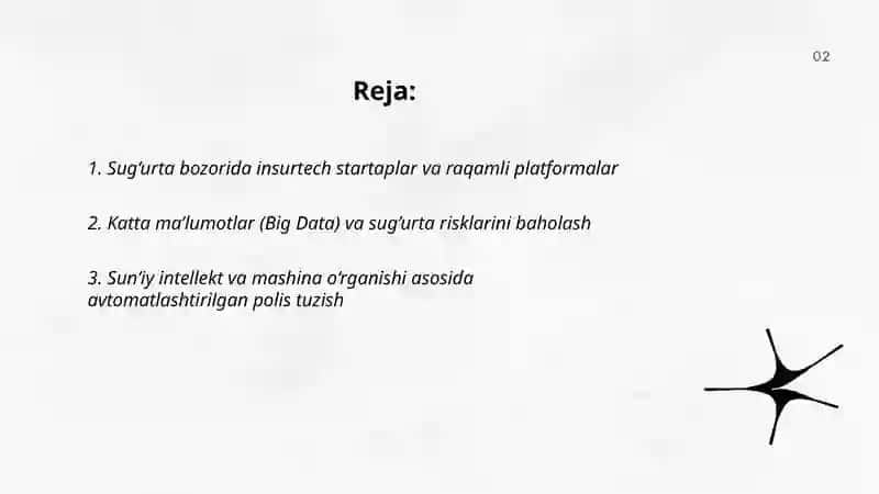Sug’urta bozorida insurtech startaplar va raqamli platformalar 2