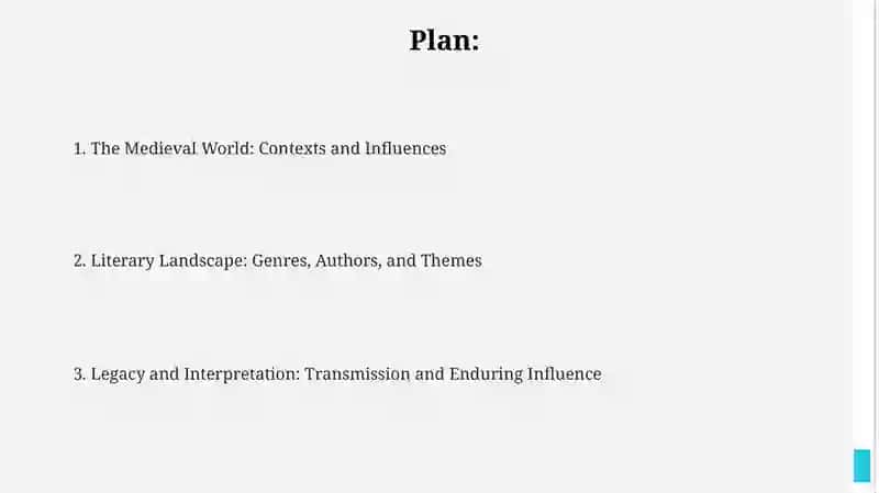 Literature of the Middle Ages 2