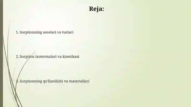 Sorbsiya va uning turlari 2
