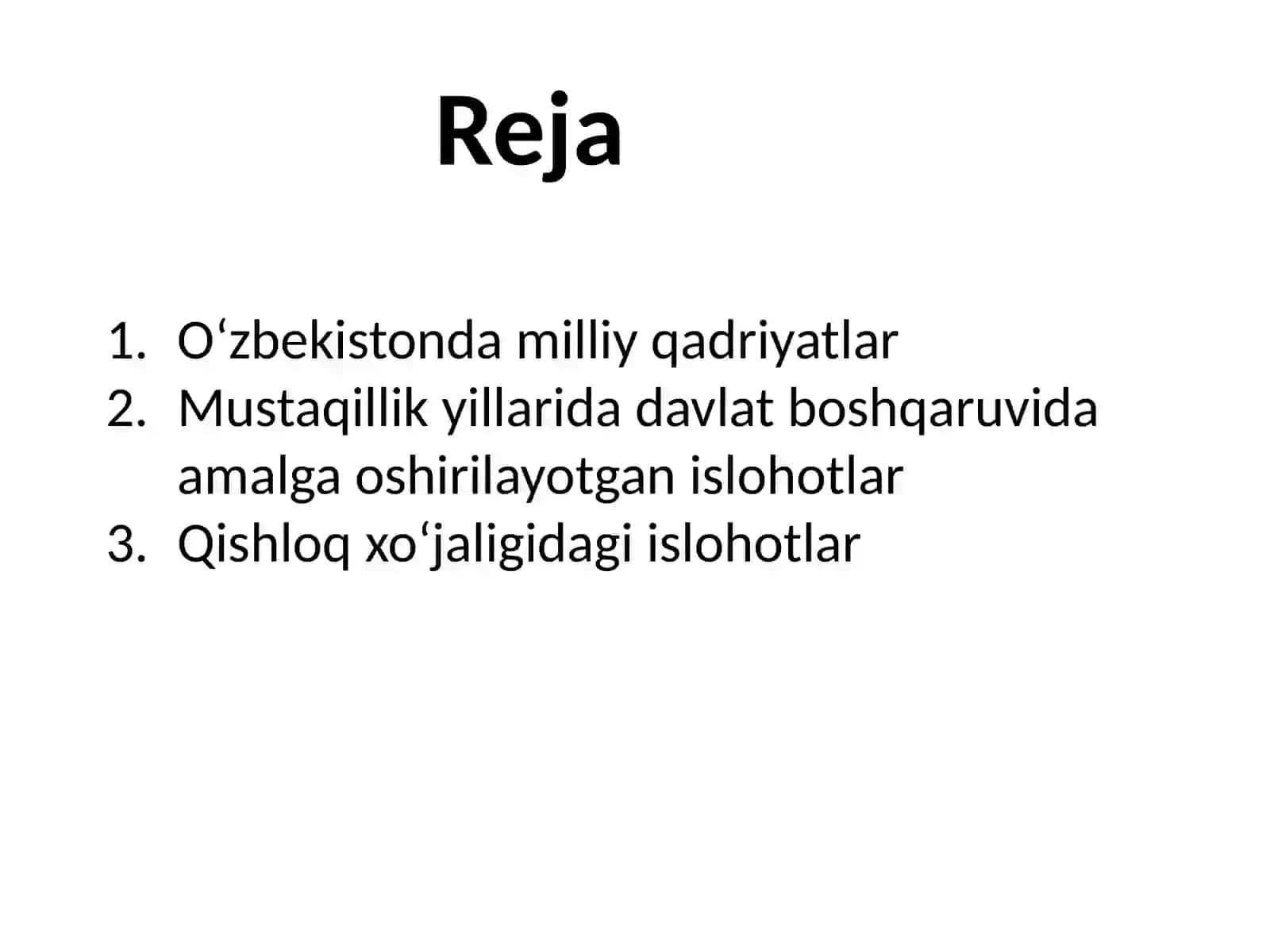 Oʻzbekistondagi Milliy qadriyatlar 2
