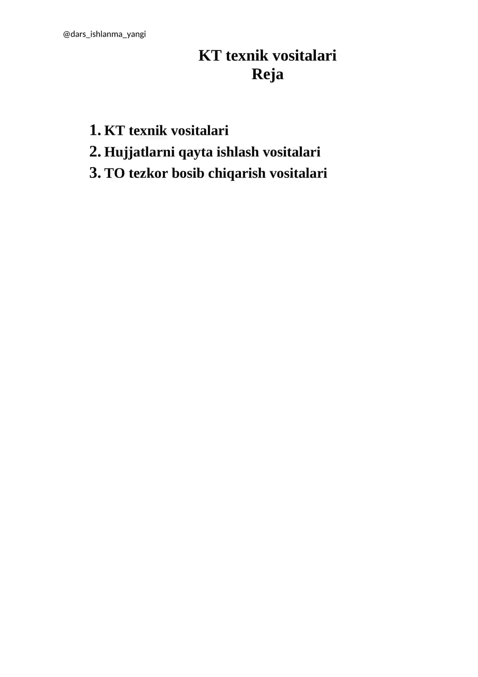 KT texnik vositalari 2