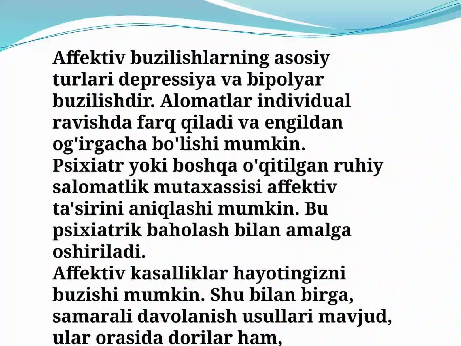 Affektiv holatlar psixodiagnostikasi 2