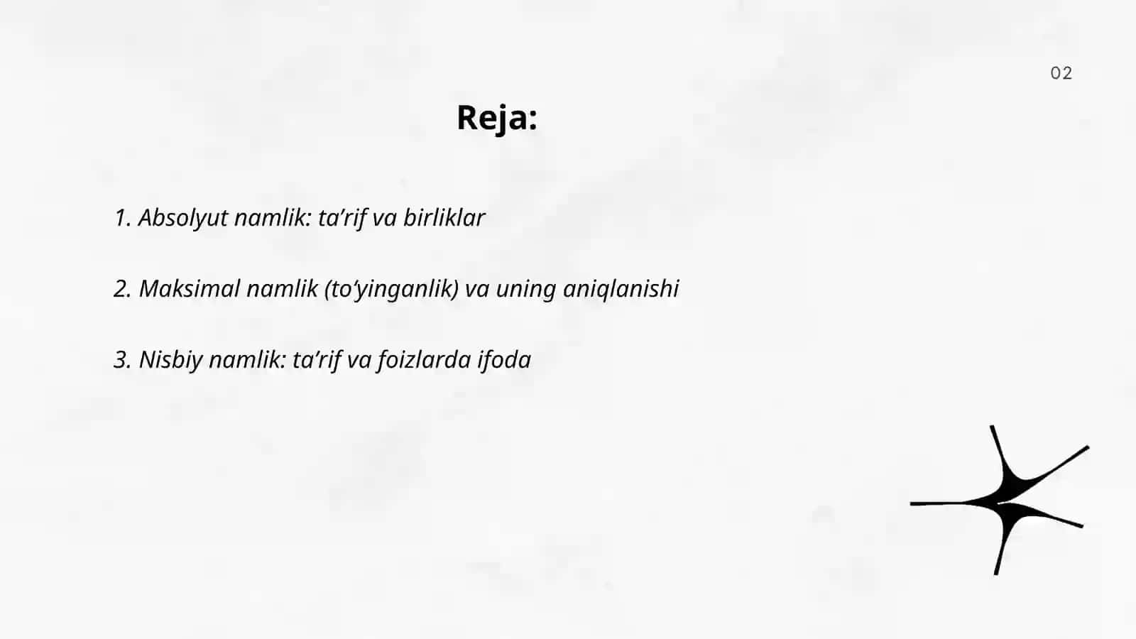 Havo namligini aniqlash usullari 2