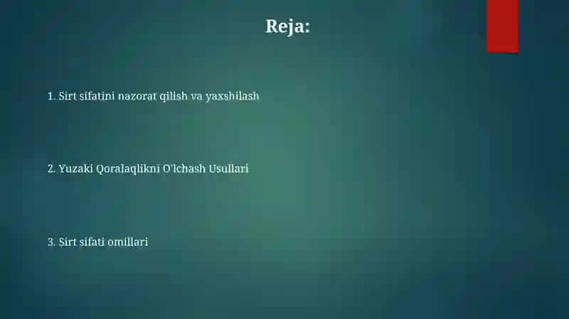Yaxshilanish Strategiyalari va Texnikalari 2