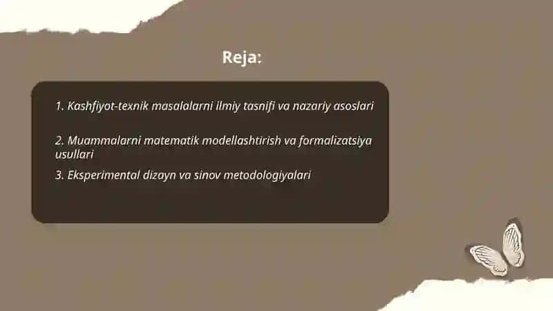 Kashfiyot-texnik masalalarni yechishning ilmiy asosi 2