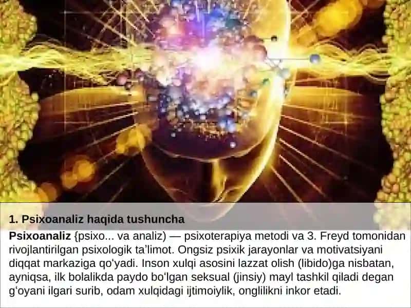 Psixoanaliz haqida tushuncha 2