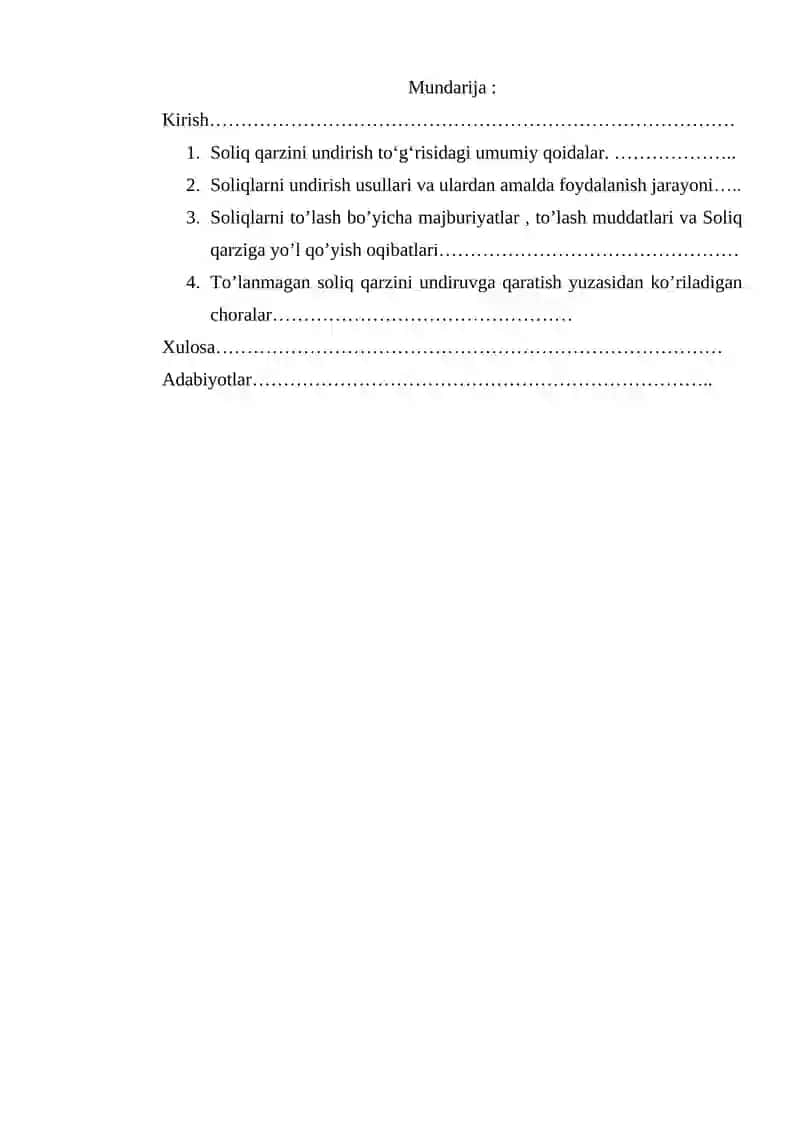 Soliq qarzini undirish 2