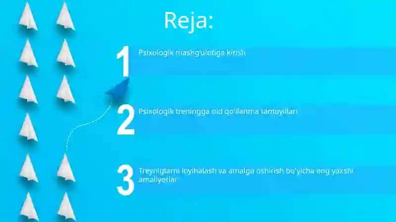 Psixologik Treninglar OʻTkazish 2