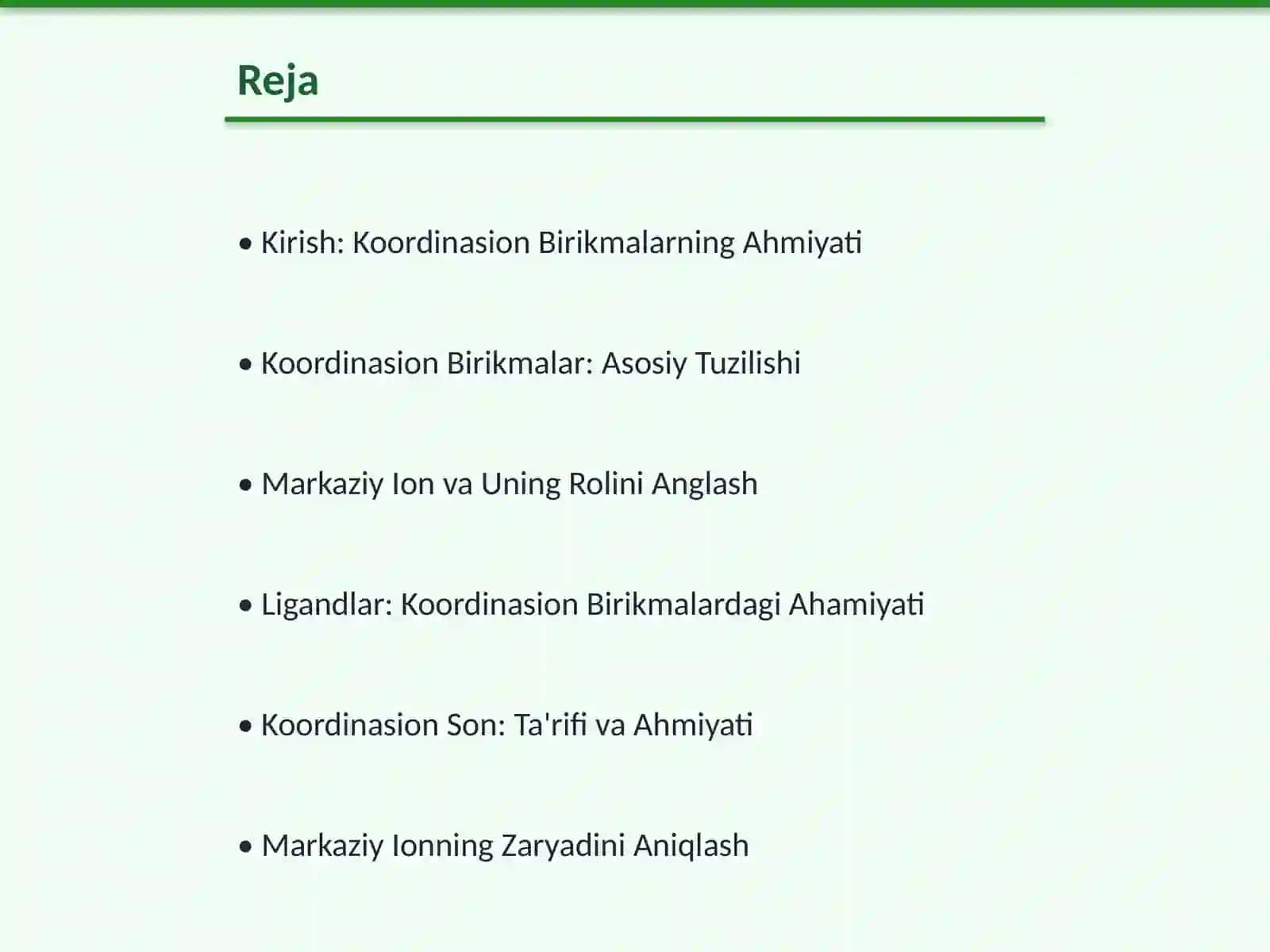 Koordinasion Birikmalarning Tuziqlari va Ularning Ahmiyati 2