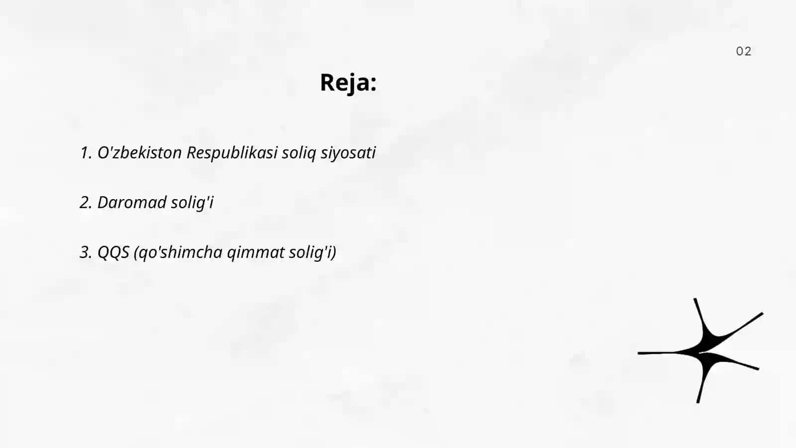 O'zbekiston Respublikasi soliq siyosati 2