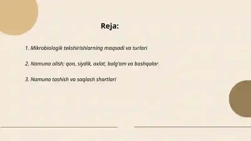 Mikrobiologik tekshirishlar 2