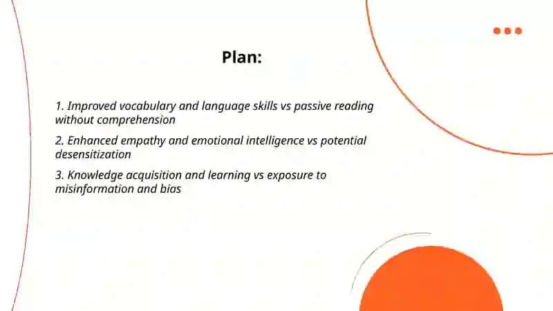Pros and cons of reading books 2