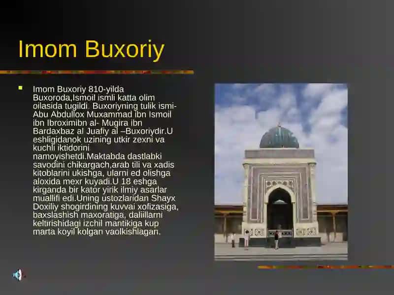 Imom Al-Bukhariy asarlarida pedagogik g'oyalar 2