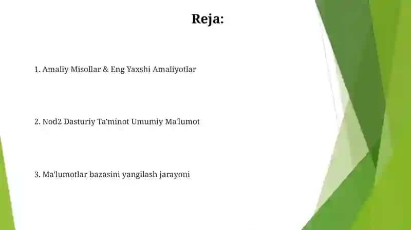 NOD2 Ma'lumotlar Bazasi Boshqarishning Eng Yaxshi Amaliyotlari 2
