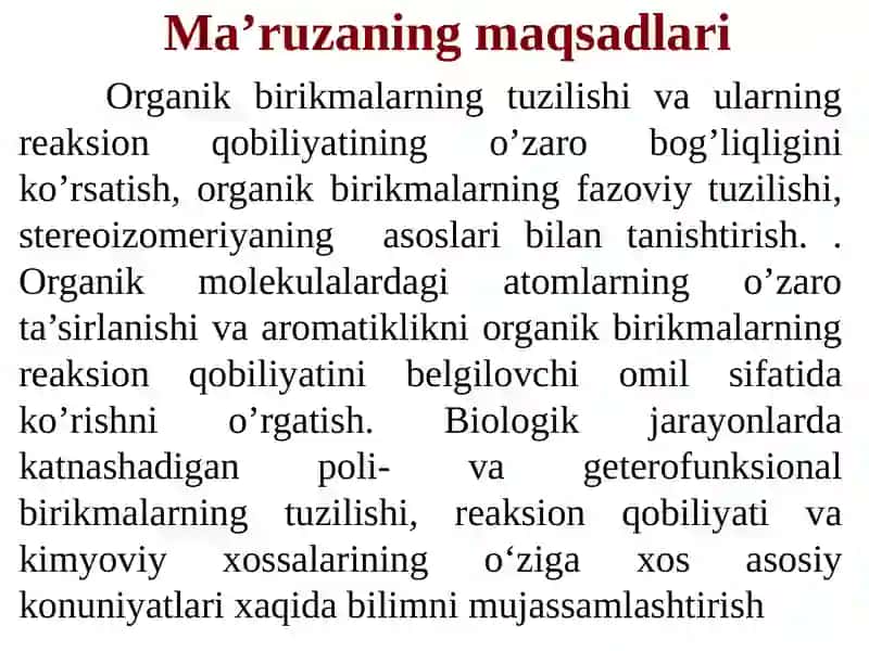 Organik kimyoga kirish. Poli-, geterofunksional birikmalar 2